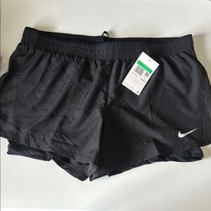 Nike Black Athletic Shorts with Compression Liner